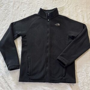 Boys / Kids The North Face Fleece Zip Up Jacket Charcoal Gray Size XL 18 / 20